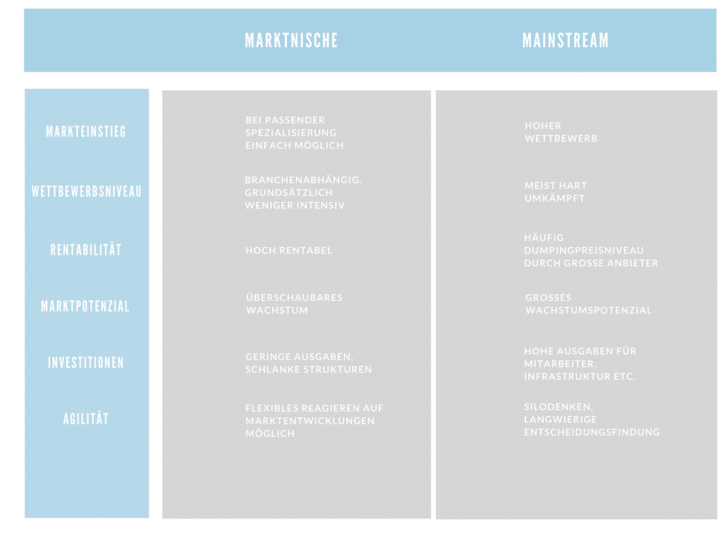 Marktnische Auswertung